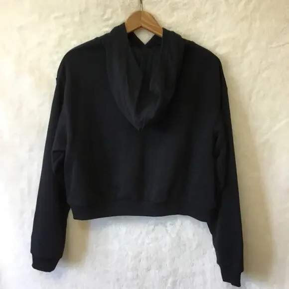 Nike Black Floral Logo Pullover Hoodie - Picture 12 of 14